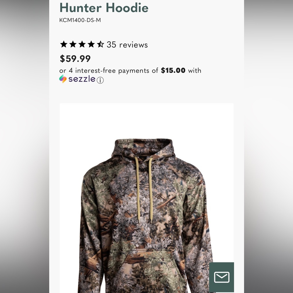Kings camo - hunter hoodie - Polyester material - size XL